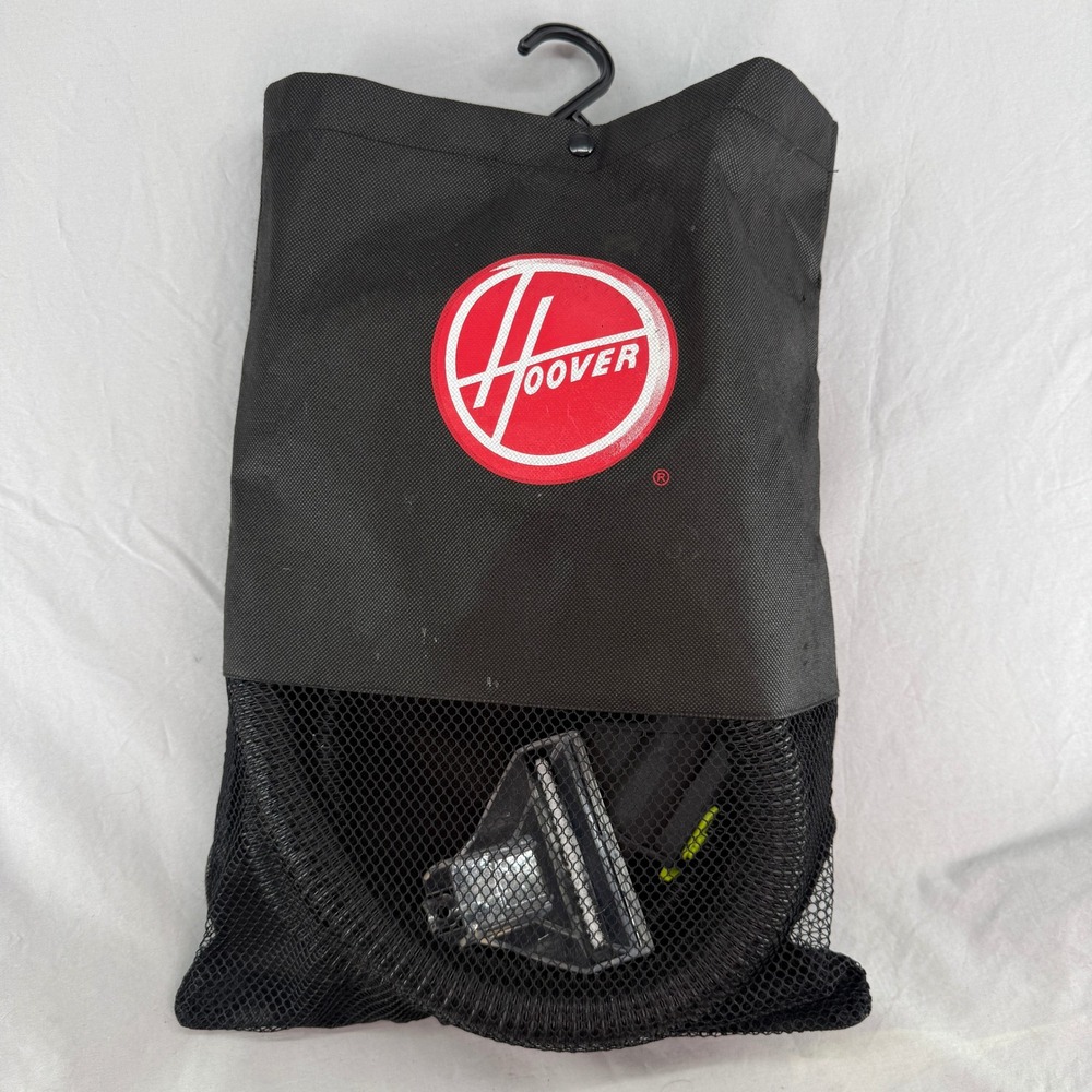 Hoover Upholstery Cleaning Tool Attachment Hose with Storage Bag Black Lime